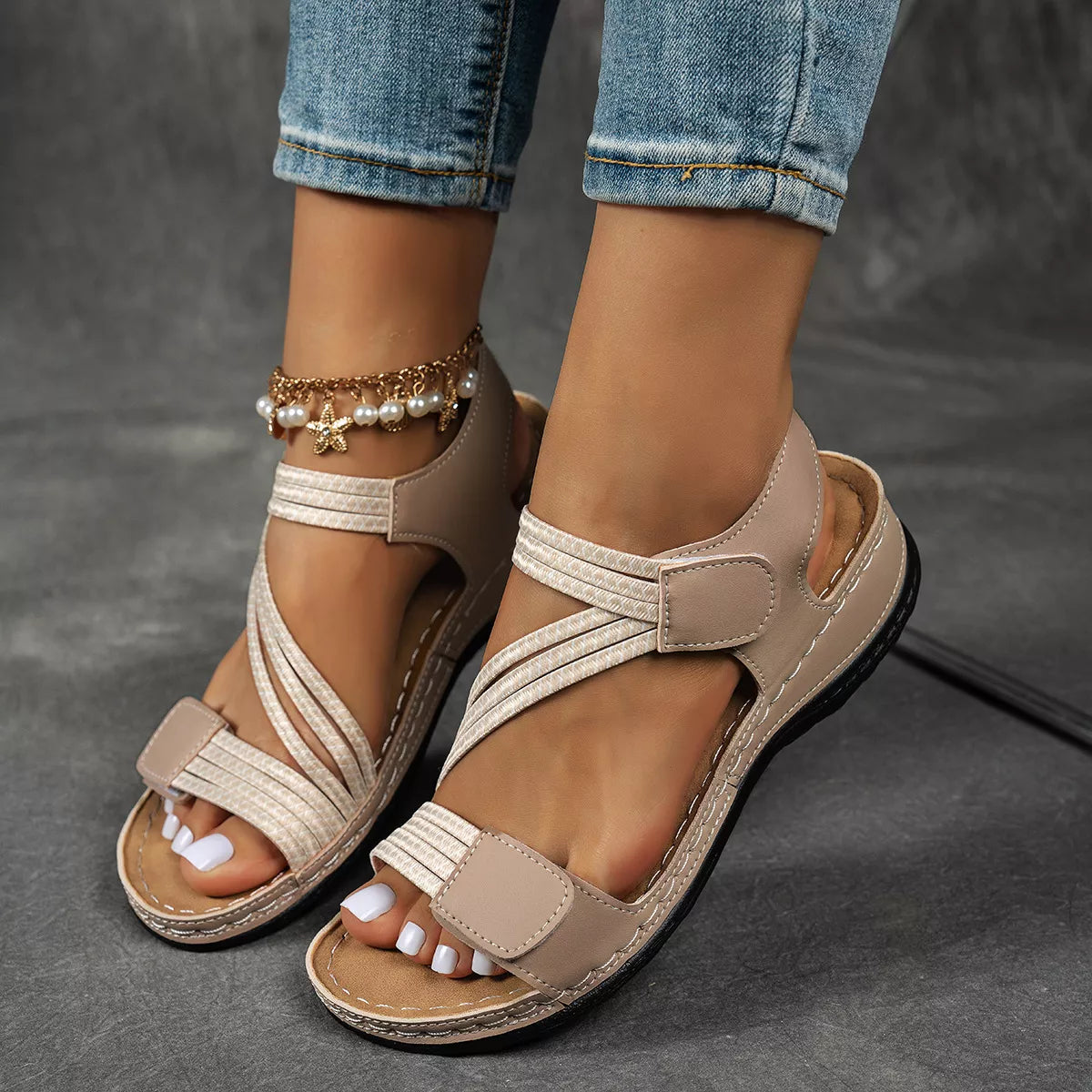 Open Toe Wedge Sandals