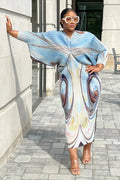 PLUS FREE SIZE MULTI COLOR MIDI DRESS