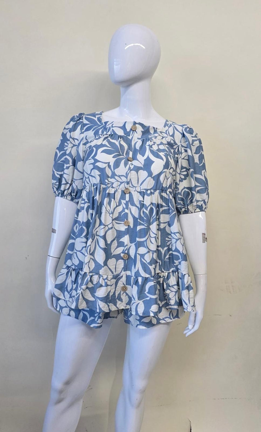 PLUS ISLAND BLOOM SHORT SET