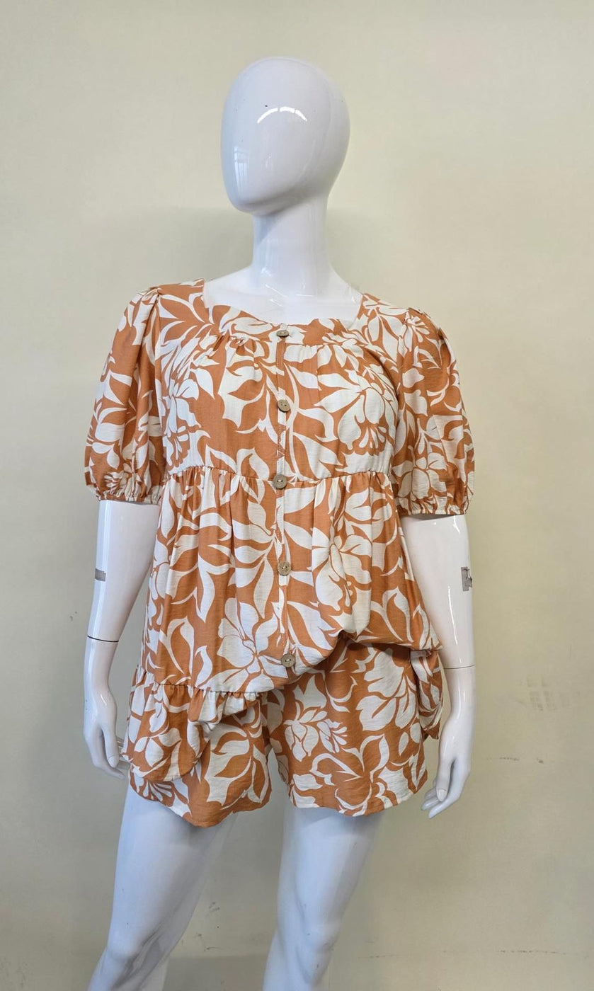 PLUS ISLAND BLOOM SHORT SET